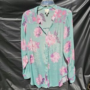 Fog and Flower tunic blouse